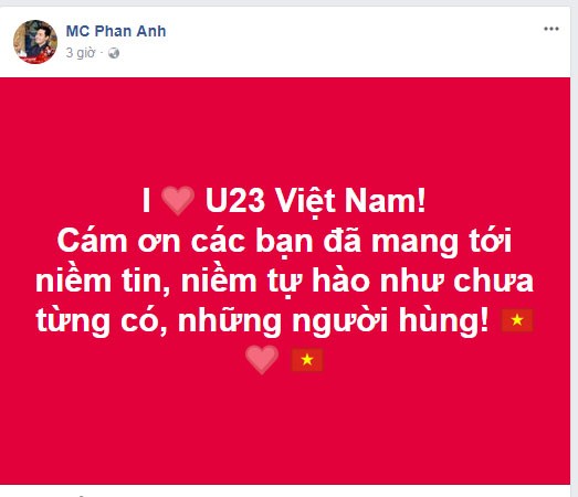 Chiều 27/1, trận chung kết giữa  U23 Việt Nam và U23 Uzbekistan đã diễn ra trong thời tiết vô cùng khắc nghiệt. Dù không giành được chiến thắng nhưng các cầu thủ trẻ của U23 Việt Nam đã khiến người hâm mộ tự hào.